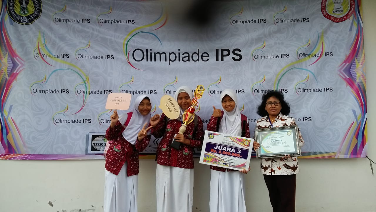 SMPN1Wates Raih Juara III LCC Olimpiade IPS se Jawa-Bali