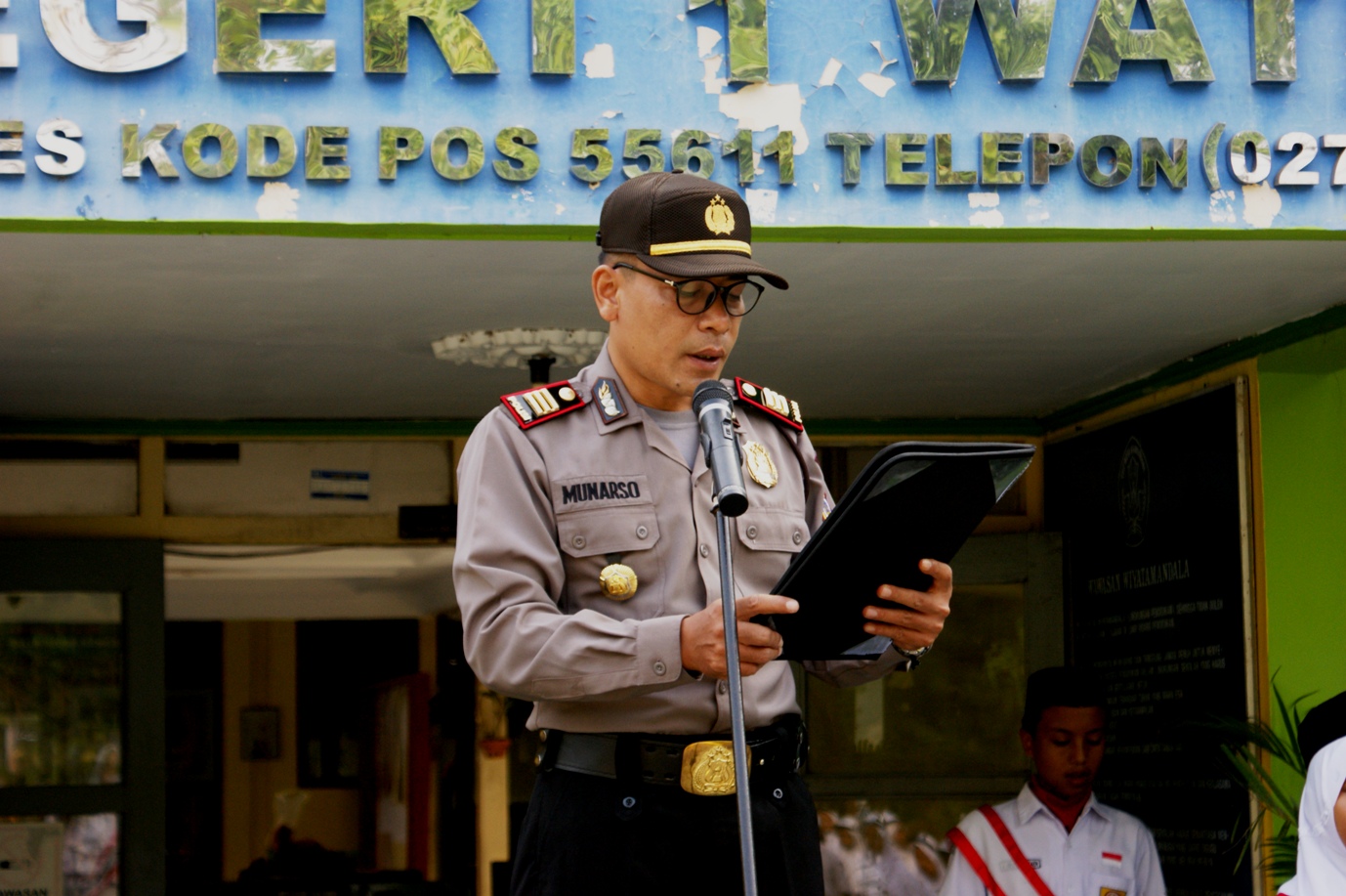 Menuju Kulon Progo Tertib Lalulintas, Kasatresnarkoba Menjadi Pembina Upacara