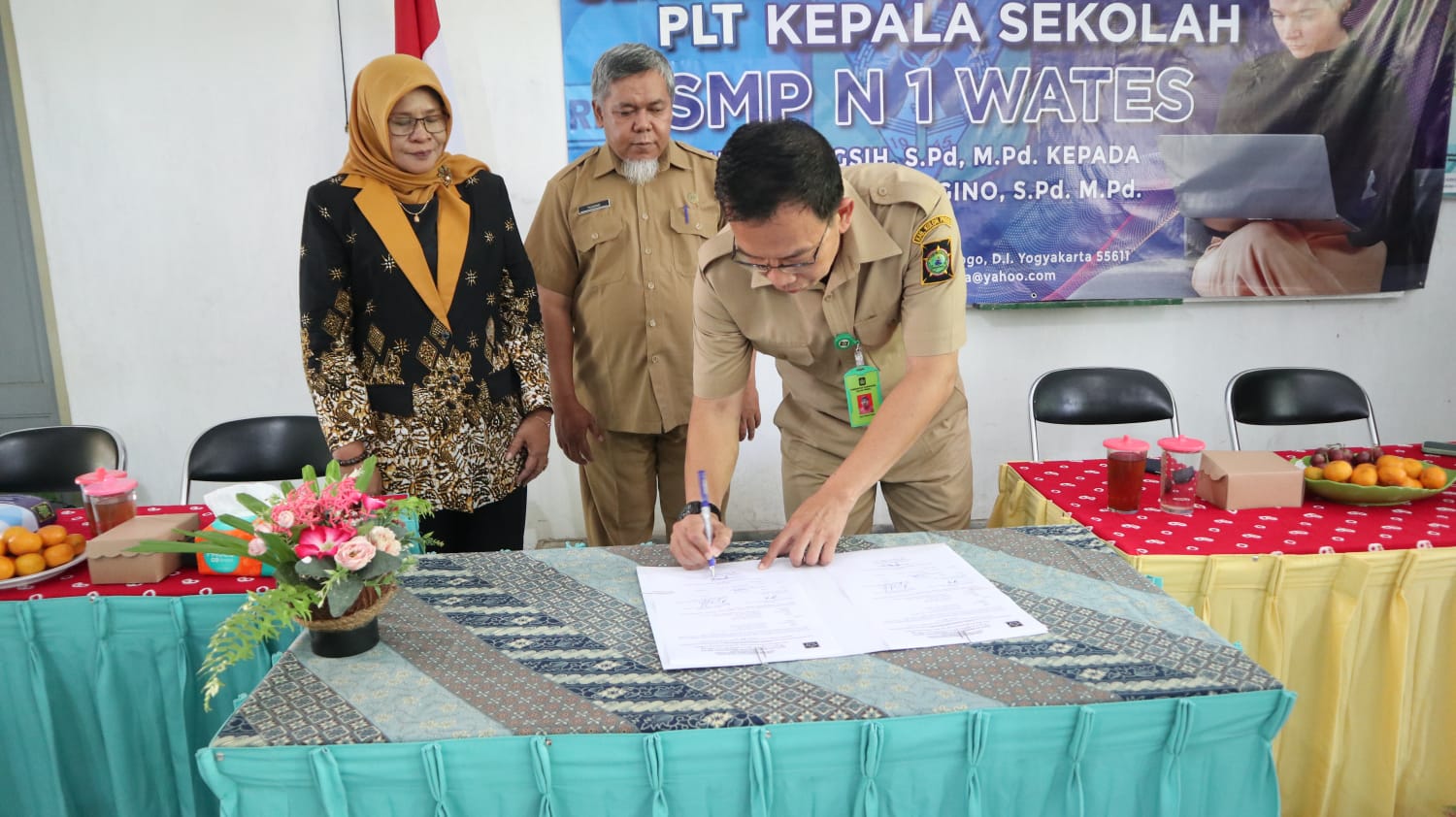 Serah Terima Jabatan Plt Kepala Sekolah