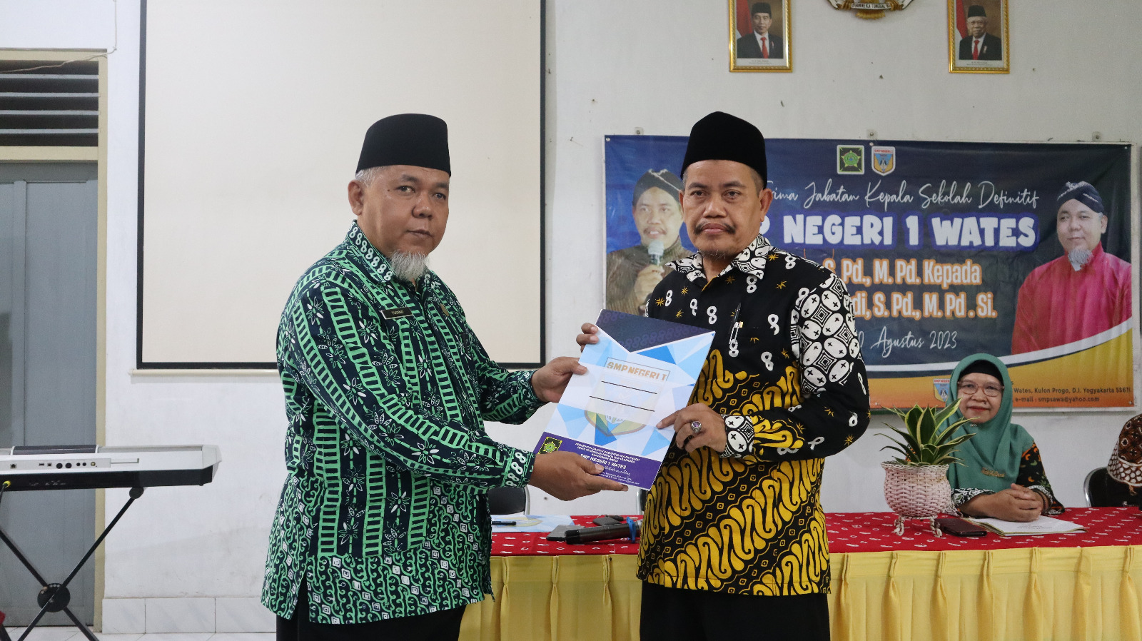 Sertijab Kepala Sekolah Definitif SMP Negeri 1 Wates